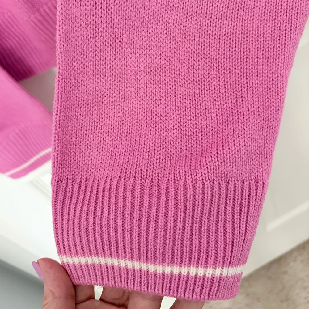 Divided Pink Polo-Style Knit Sweater - Picture 5 of 7